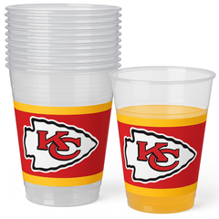 Kansas City Chiefs 16oz Plastic Cups, 25ct