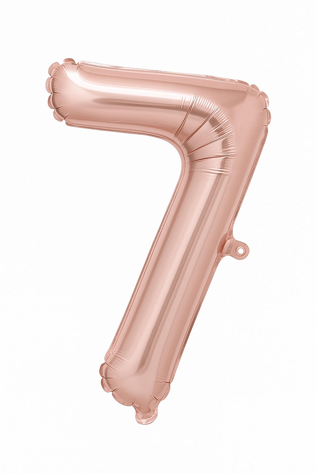 Rose Gold Script Number 7 Foil Balloon ‚Äì 8-Inch, Air-Filled