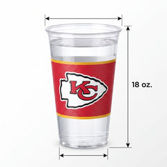 Kansas City Chiefs 18oz Plastic Tumbler Cup