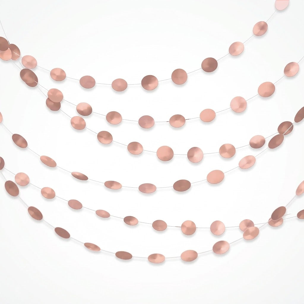 Rose Gold Metallic String Decorations