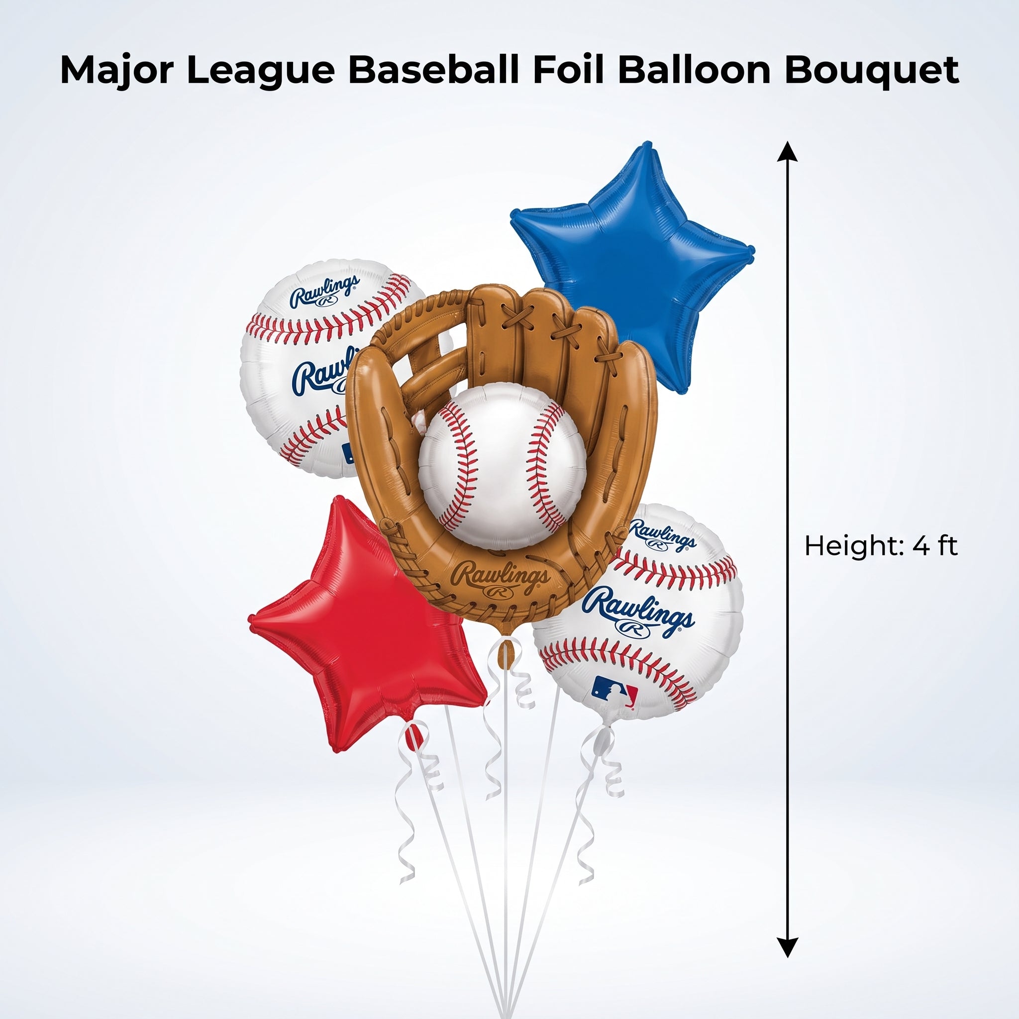 Major League Baseball Foil Balloon Bouquet