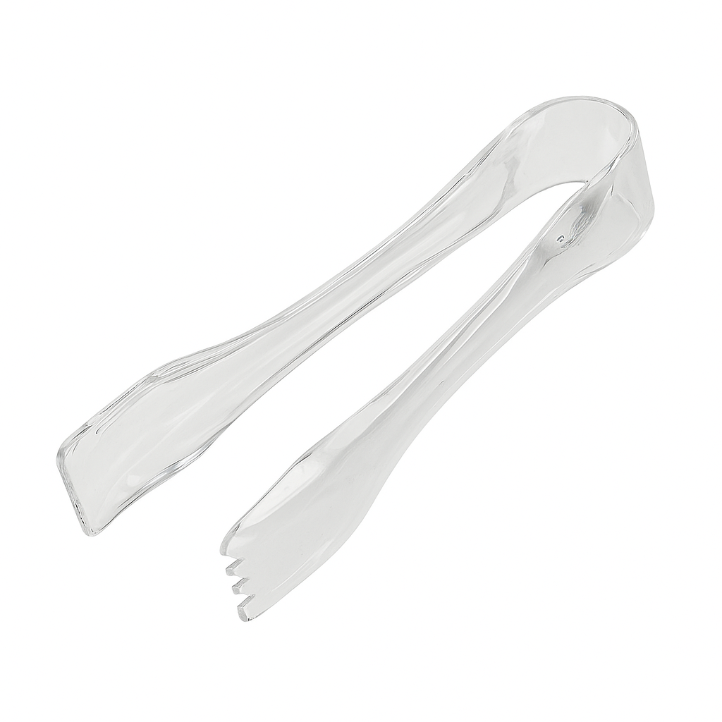Silver Mini Metallic Serving Tongs - 6.2 Inch
