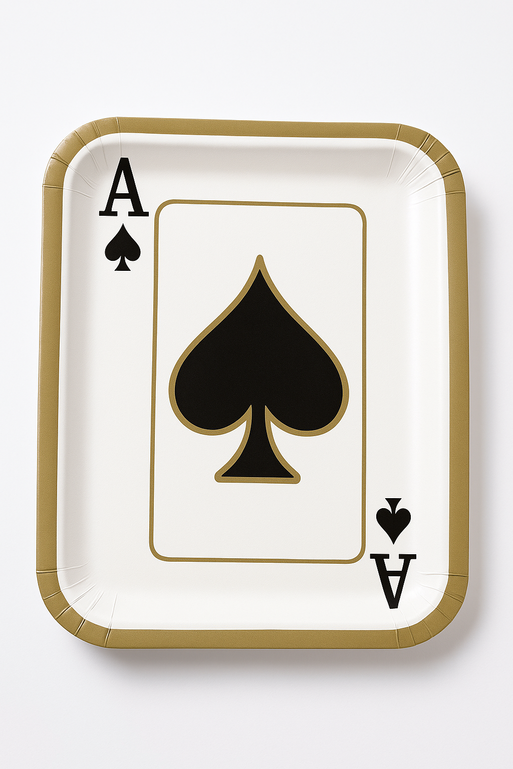 Ace of Spades Casino Paper Plates - 9" Party Essentials (8-Pack)
