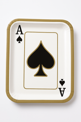 Ace of Spades Casino Paper Plates - 9" Party Essentials (8-Pack)