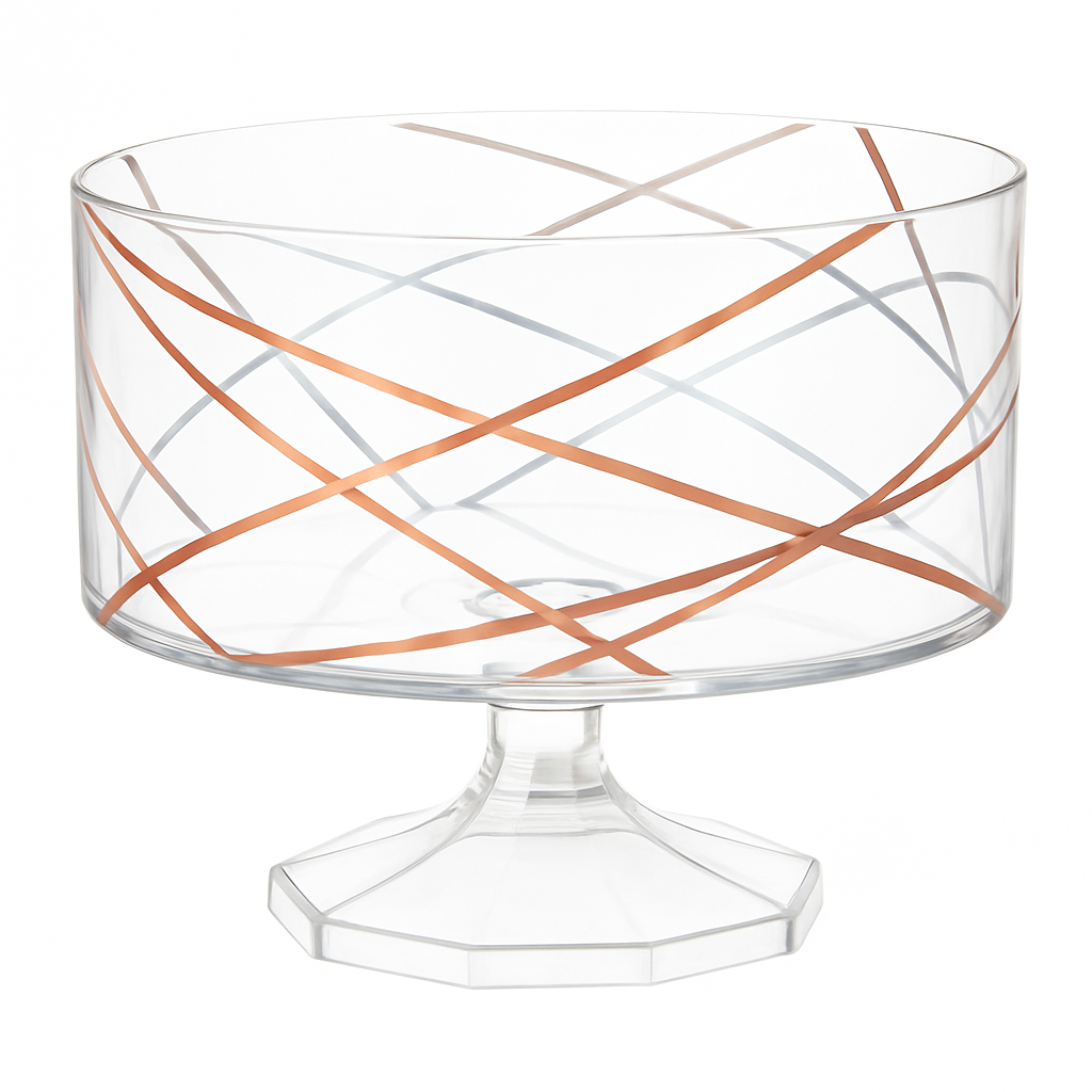 Small Rose Gold Hot Stamped Trifle Bowl