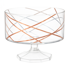 Small Rose Gold Hot Stamped Trifle Bowl