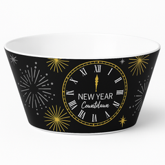 "New Year Countdown" Large Melamine Serving Bowl, 10-inch
