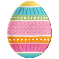 Vibrant Egg-Shaped Melamine Platter for Easter