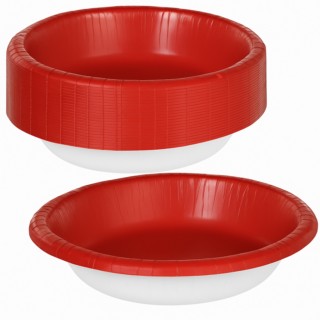 Festive Green 20oz Paper Bowls - 20 Pack