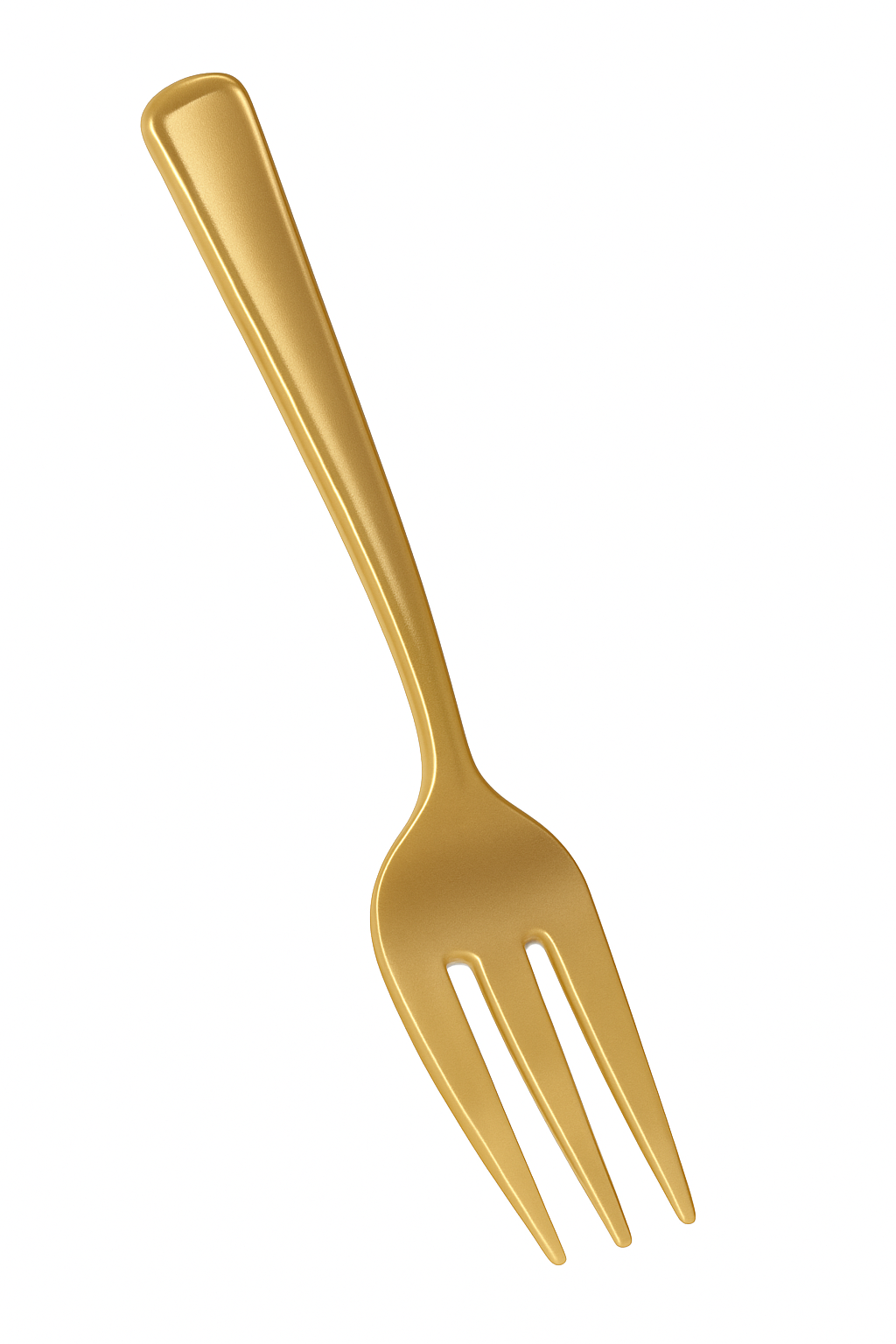 Gold Plastic Serving Forks - 9.75"