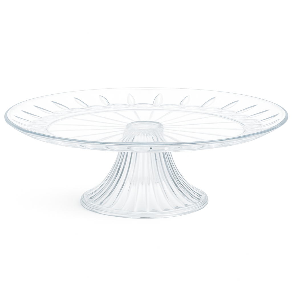 Clear Plastic Crystal Cake Stand