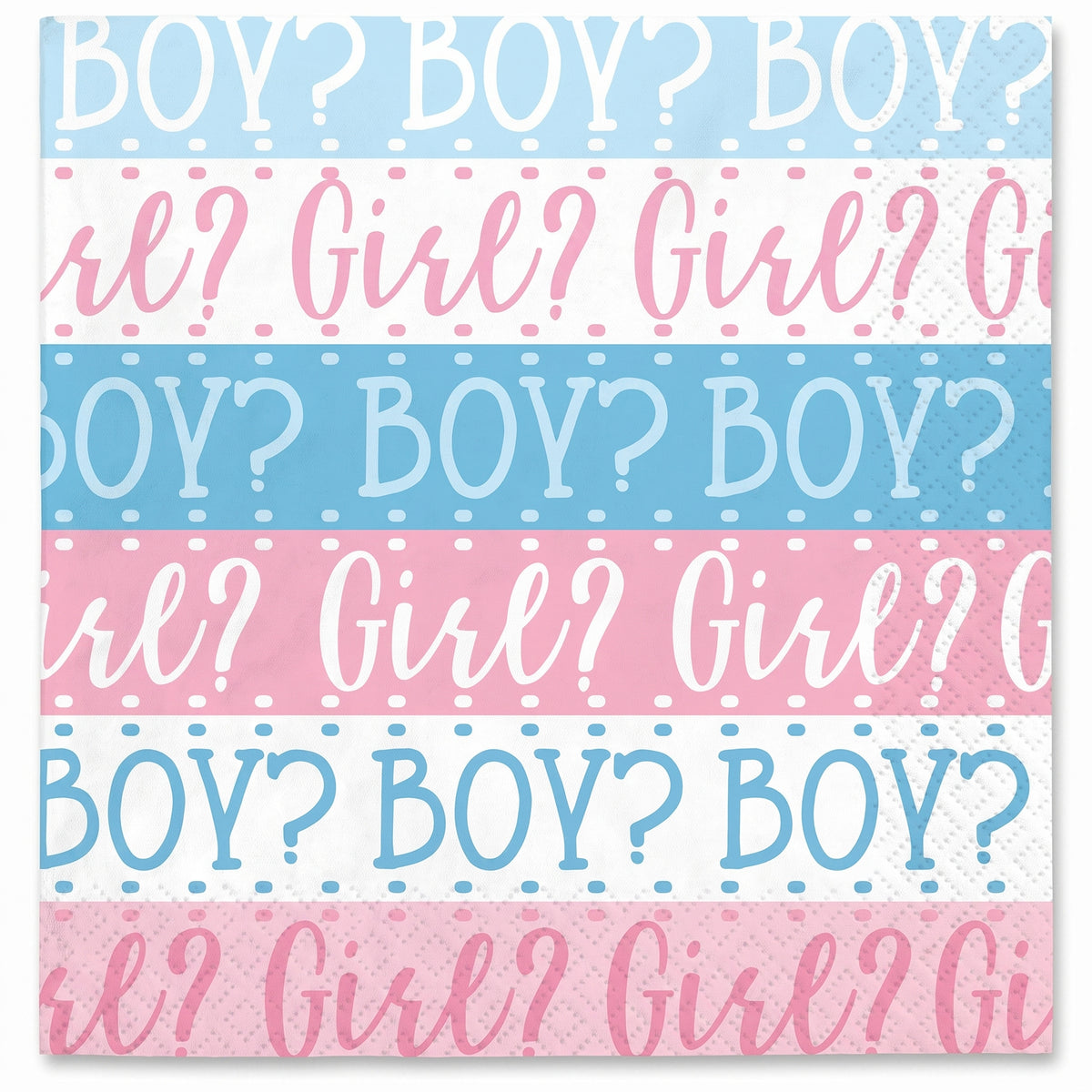 "Pink or Blue?" Baby Shower Beverage Napkins - 5 In. X 5 In.