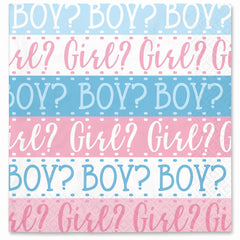"Pink or Blue?" Baby Shower Beverage Napkins - 5 In. X 5 In.