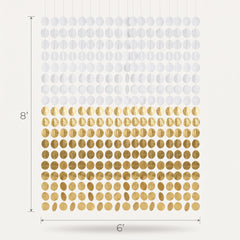 Gold Tissue Circle Backdrop Decoration