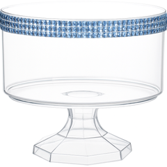 Caribbean Blue Rhinestone Trifle Bowl ‚Äì 40 oz.