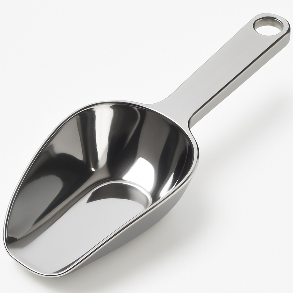 Elegant Silver Plastic Candy Scoop