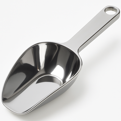 Elegant Silver Plastic Candy Scoop