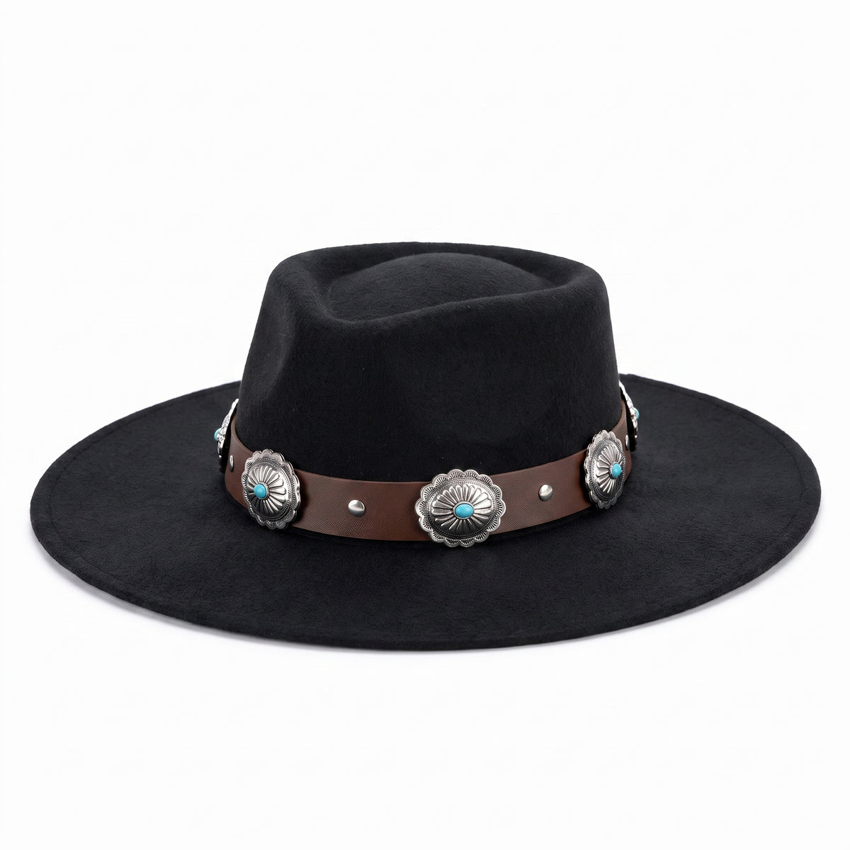 Women's Black Modern Western Cowboy Hat