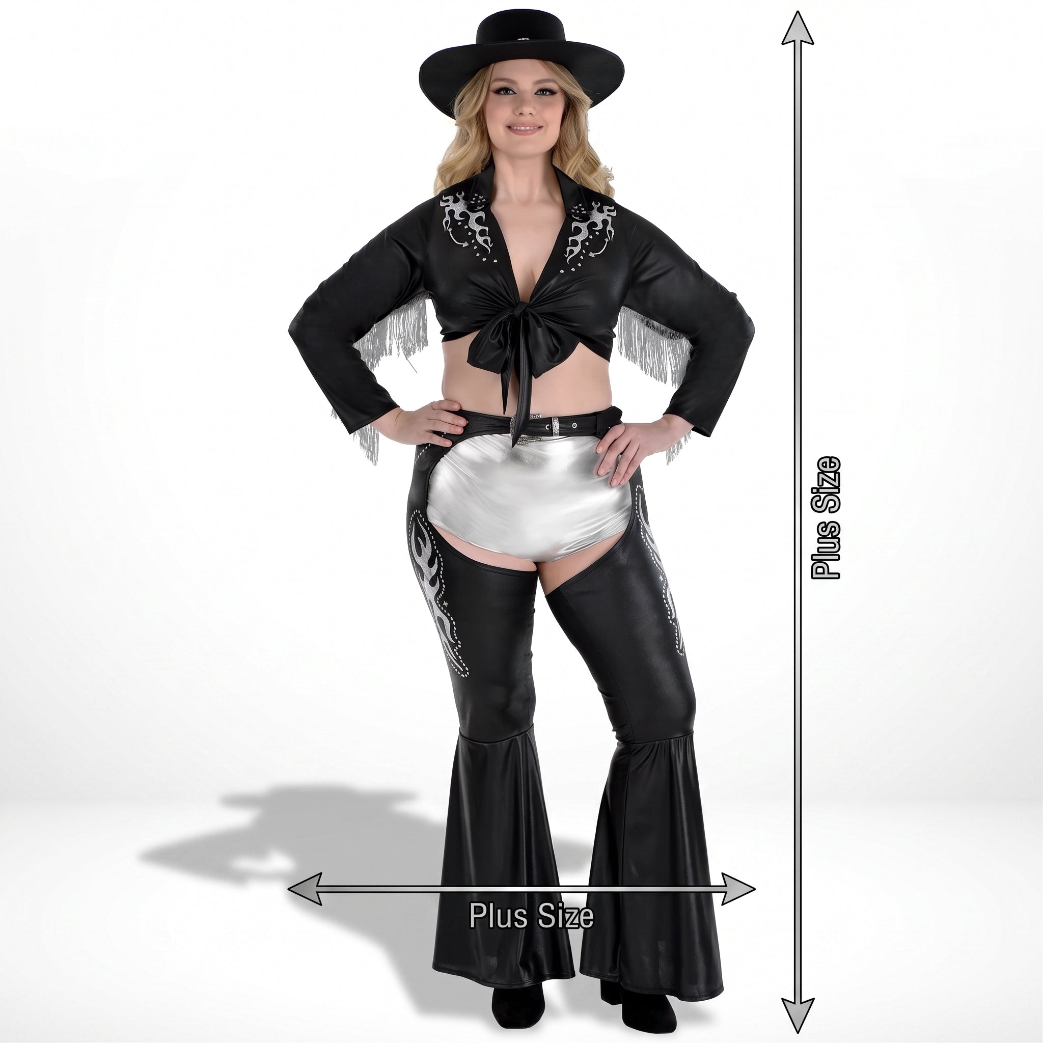 Plus Size Women's Cowgirl Costume Top