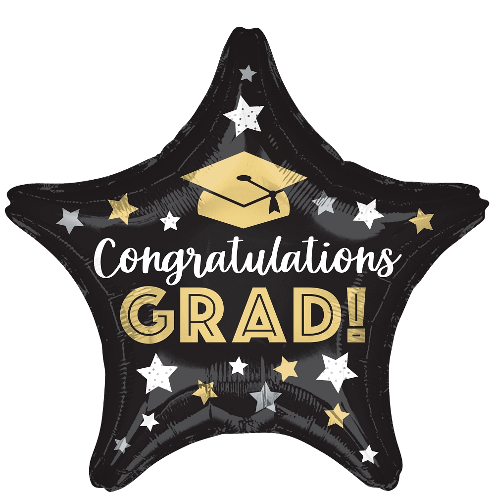 Congratulations Graduate Stars Foil Balloon