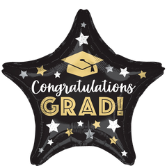 Congratulations Graduate Stars Foil Balloon