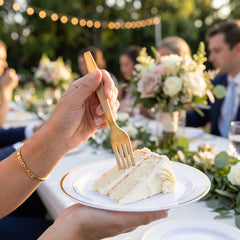 Gold Plastic Forks - 7.5 In. | 16 Count