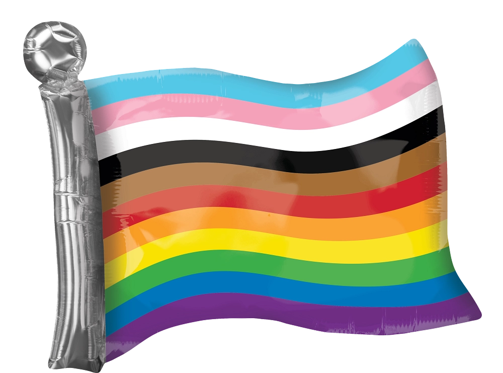 LGBTQ+ Pride Rainbow Flag Foil SuperShape Balloon