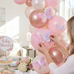 Iridescent Butterfly Balloon Decoration Kit