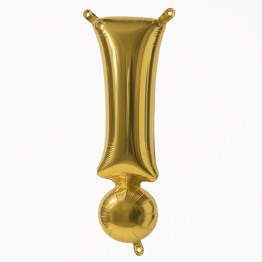 Gold Metallic Air-Filled Balloon