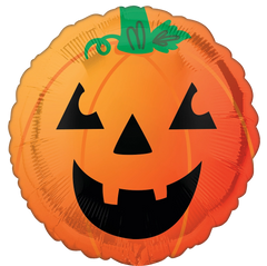 Halloween Fun & Spooky Pumpkin Metallic Balloon