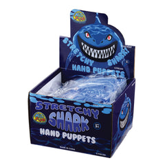 Stretchy Shark Hand Puppets/6 Per Disp