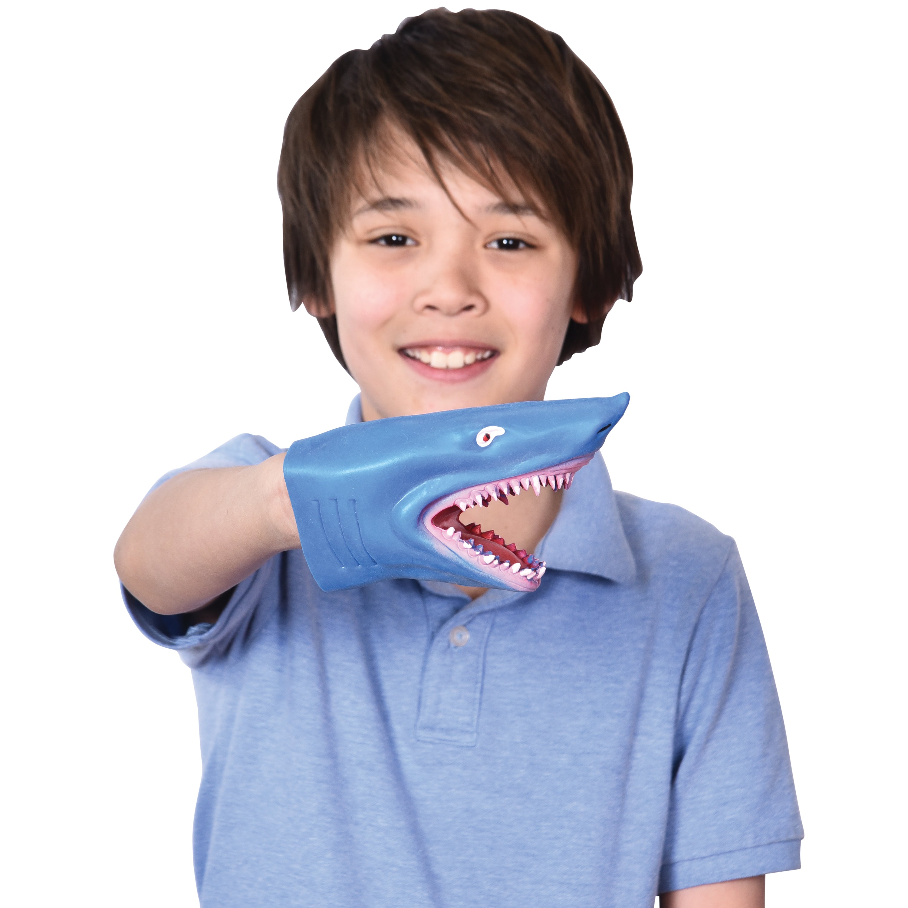 Stretchy Shark Hand Puppets/6 Per Disp