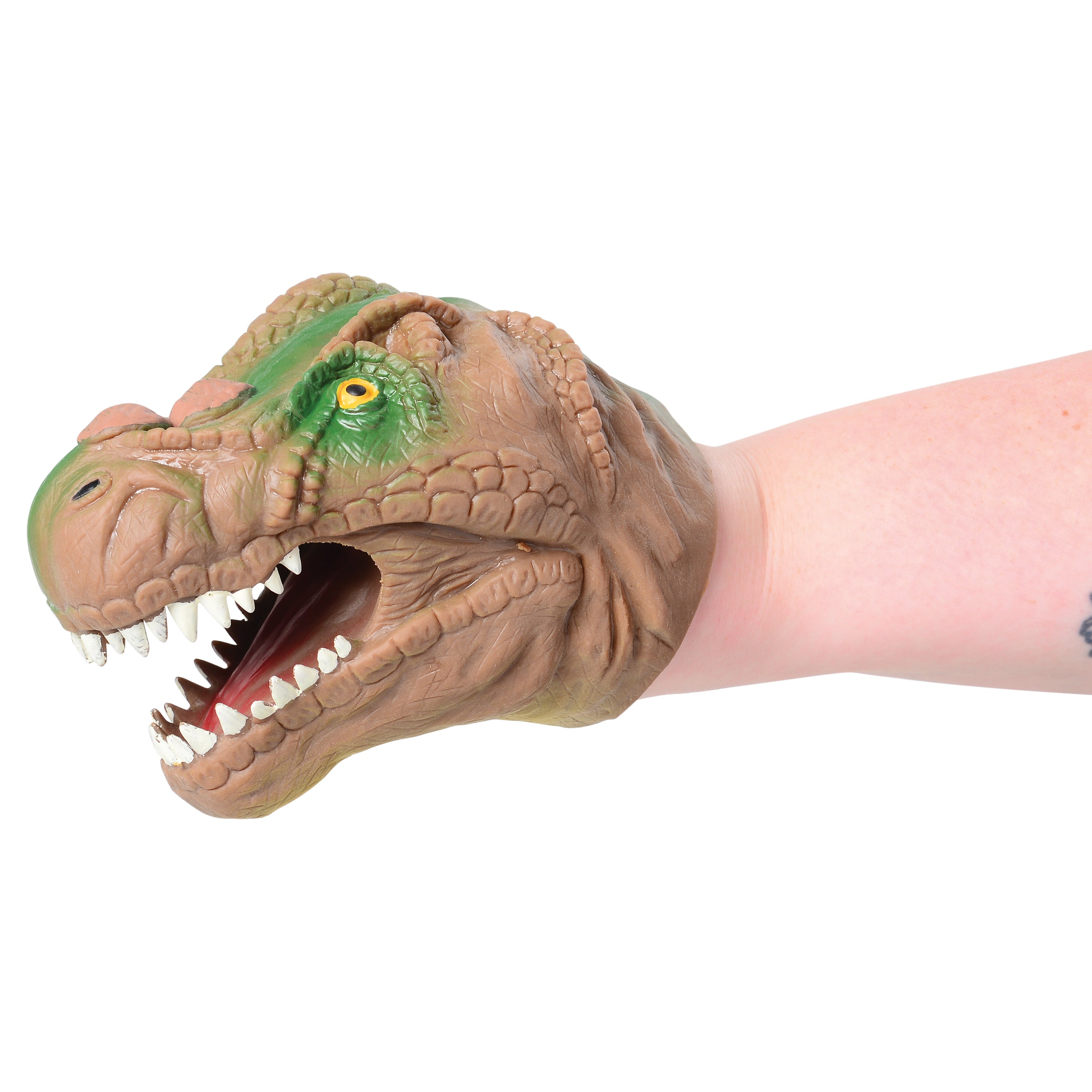 Stretchy Dino Hand Puppets/6 Per Disp