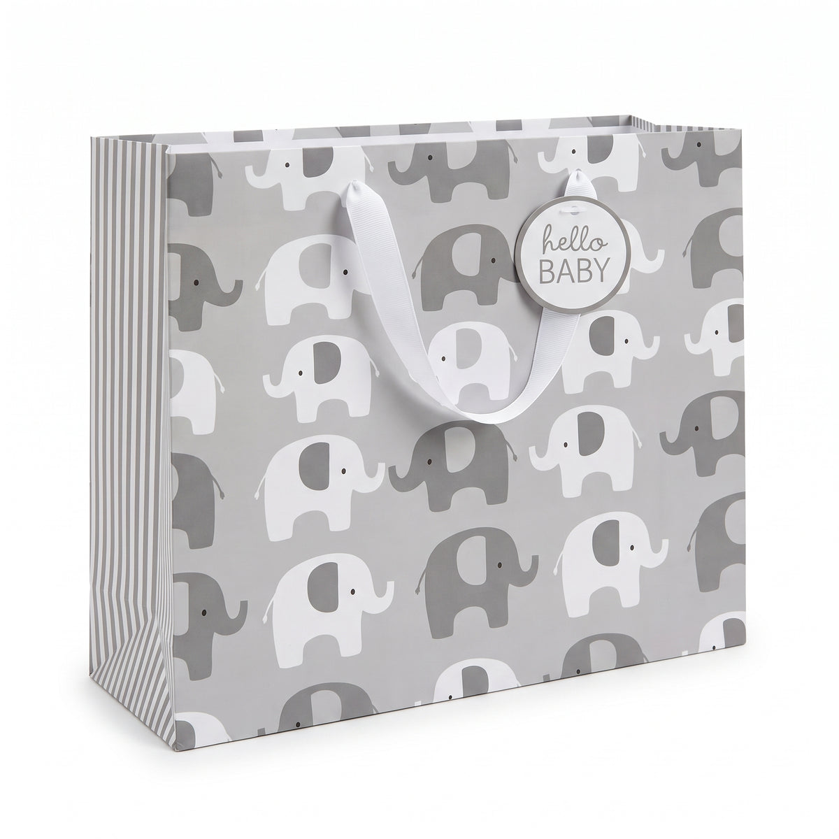 Large Gender Neutral Elephant Gift Bag with Tissue Paper