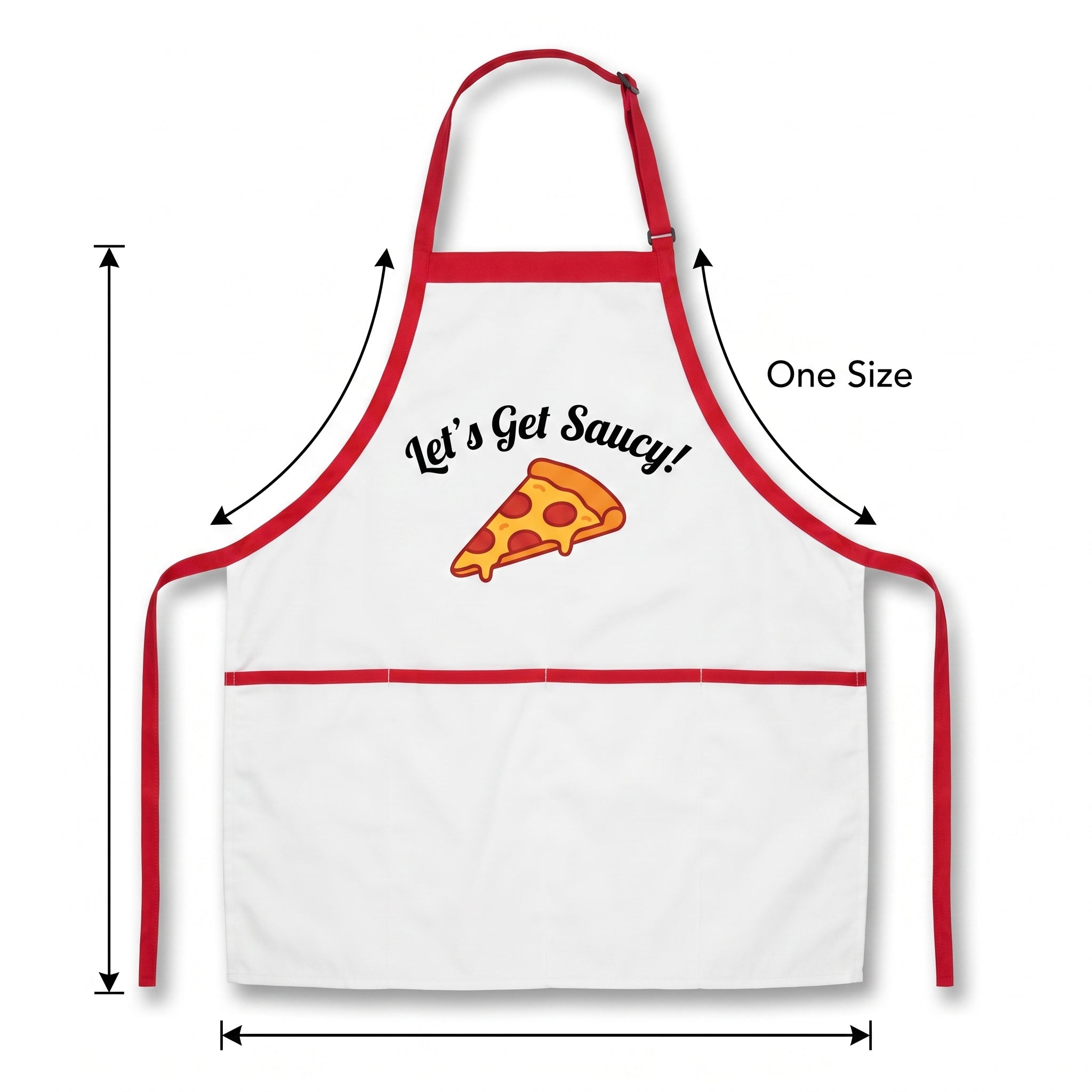 "Let's Get Saucy" Pizzeria Apron for All Ages