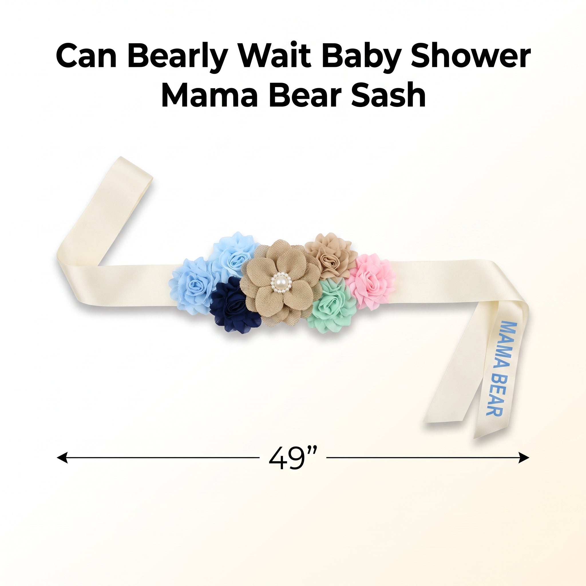 Can Bearly Wait Baby Shower Mama Bear Sash