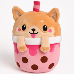 Plush Puppy Bubble Tea Toy