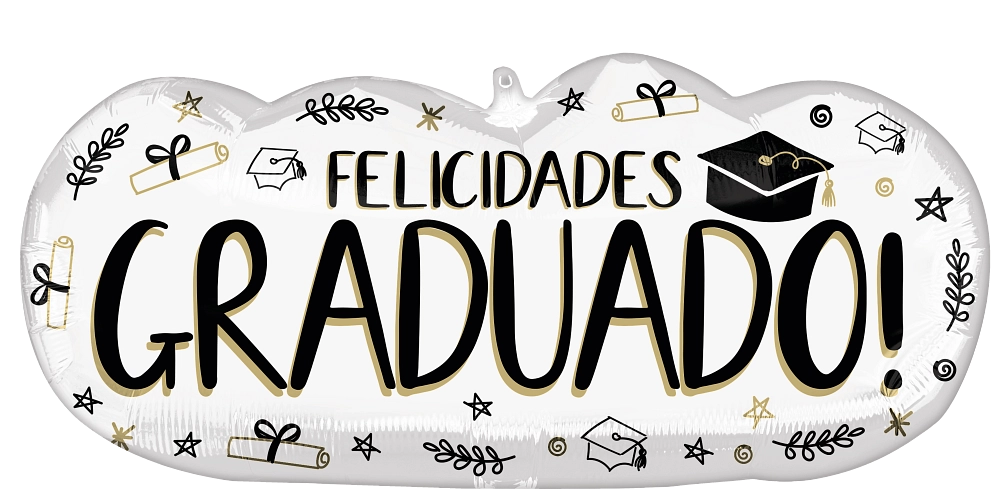 Felicidades Graduation Super Shape Foil Balloon