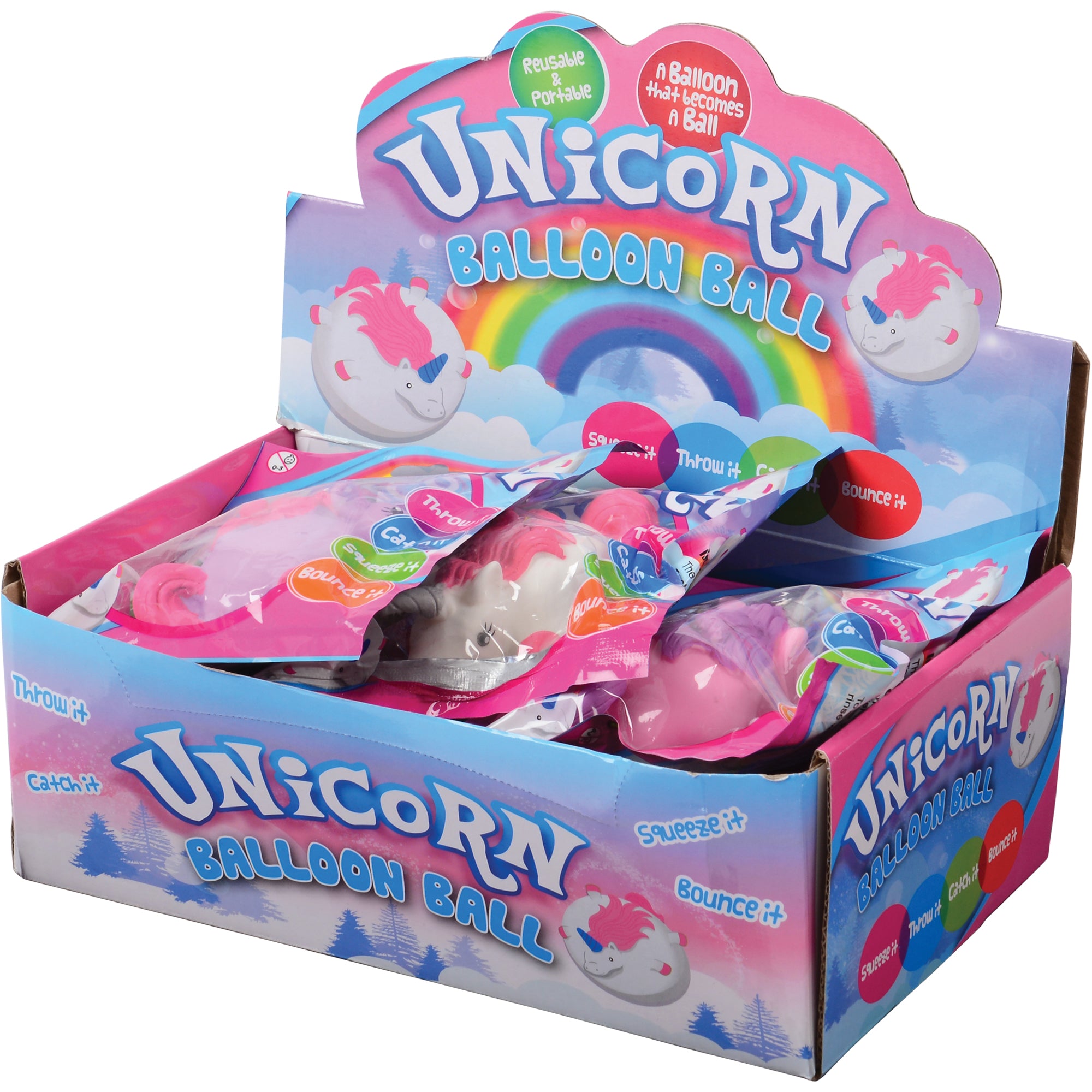 Unicorn Balloon Balls/12 Per Disp