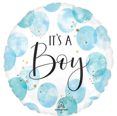 Baby Boy Watercolor Jumbo Foil Balloon