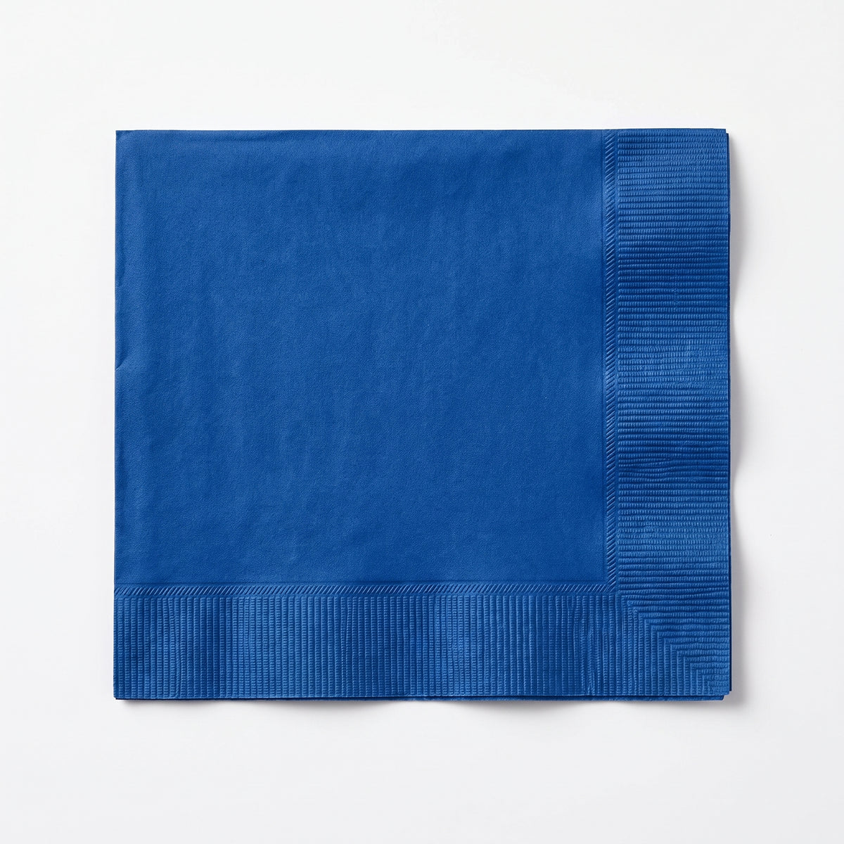 Royal Blue Beverage Napkins - Solid Color - 5 In. X 5 In.