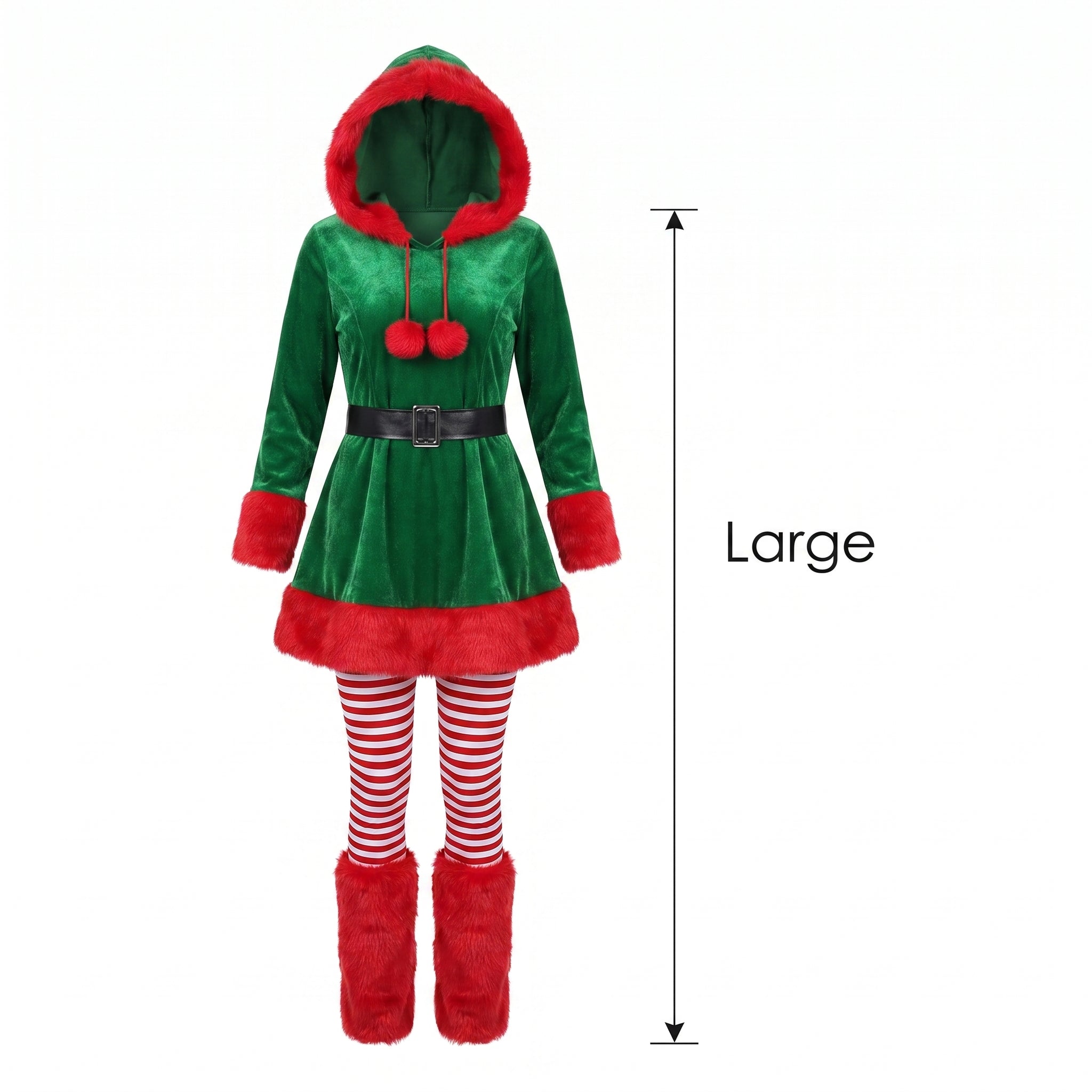 Adult Sassy Elf Christmas Costume - Adult L