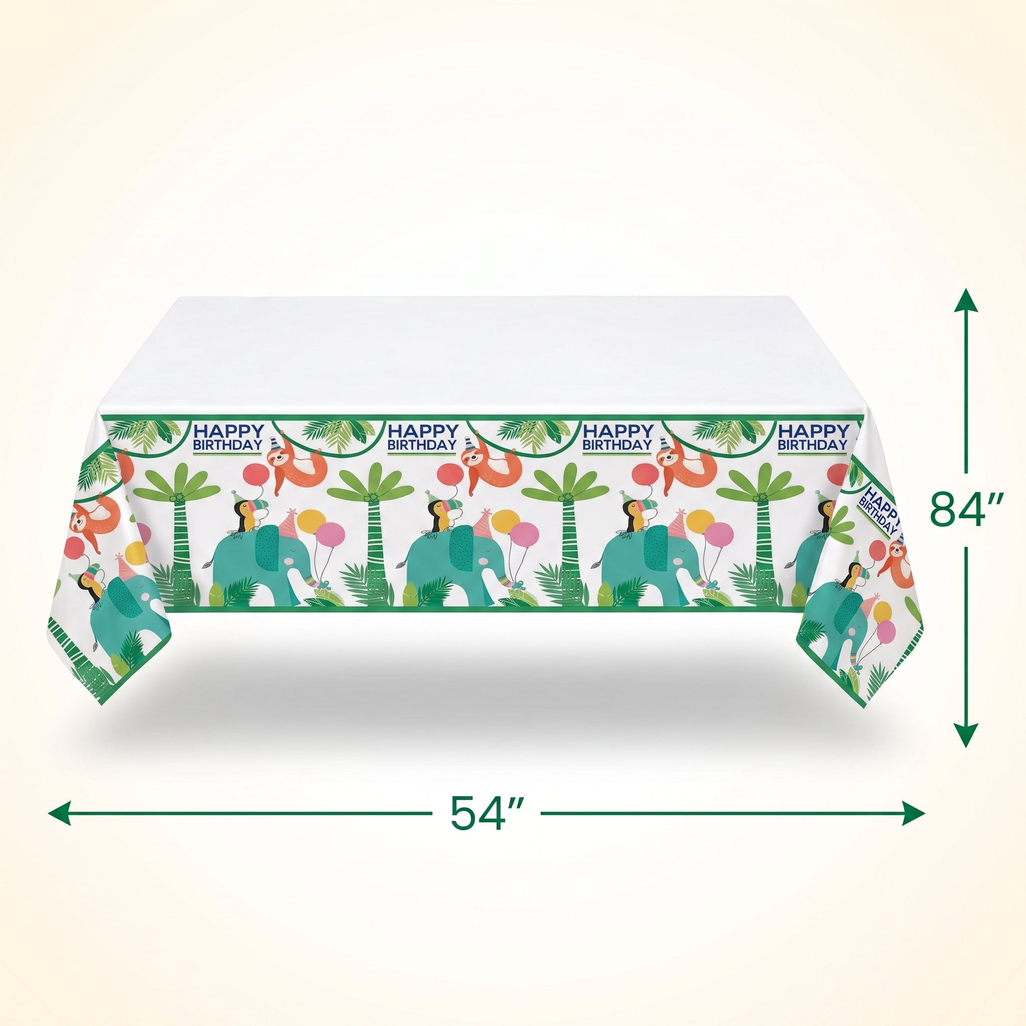 Jungle Safari Birthday Plastic Table Cover