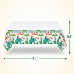 Jungle Safari Birthday Plastic Table Cover