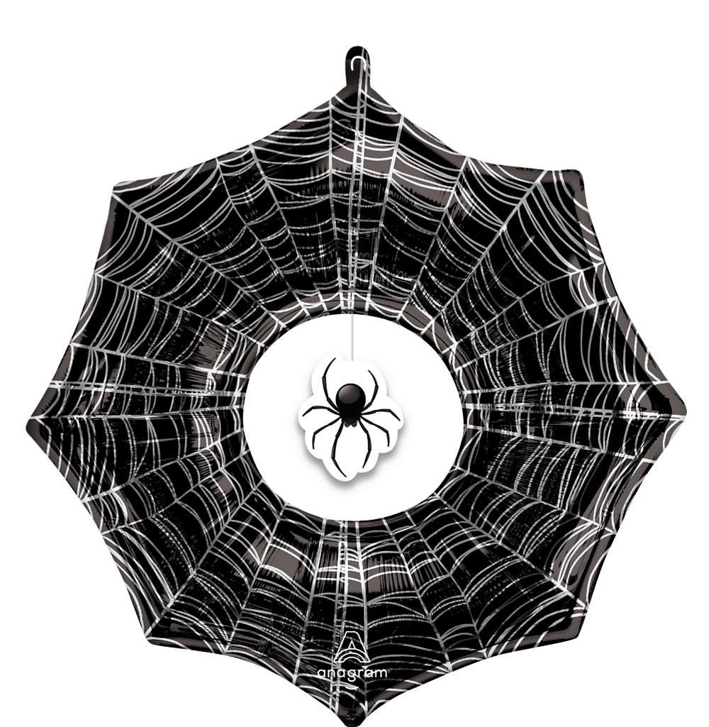 Creepy Spider Web Super Shape Foil Balloon Bouquet