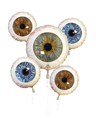 Creepy Eyeballs Halloween Foil Balloon Bouquet