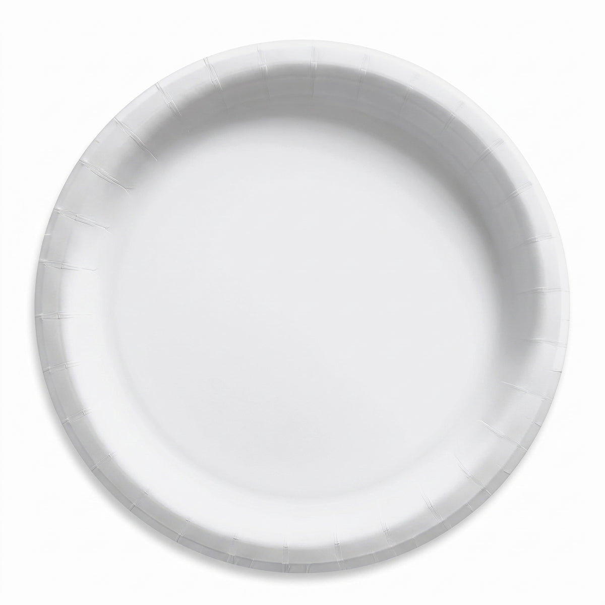 White 8.5" Round Paper Plates - 16 Count