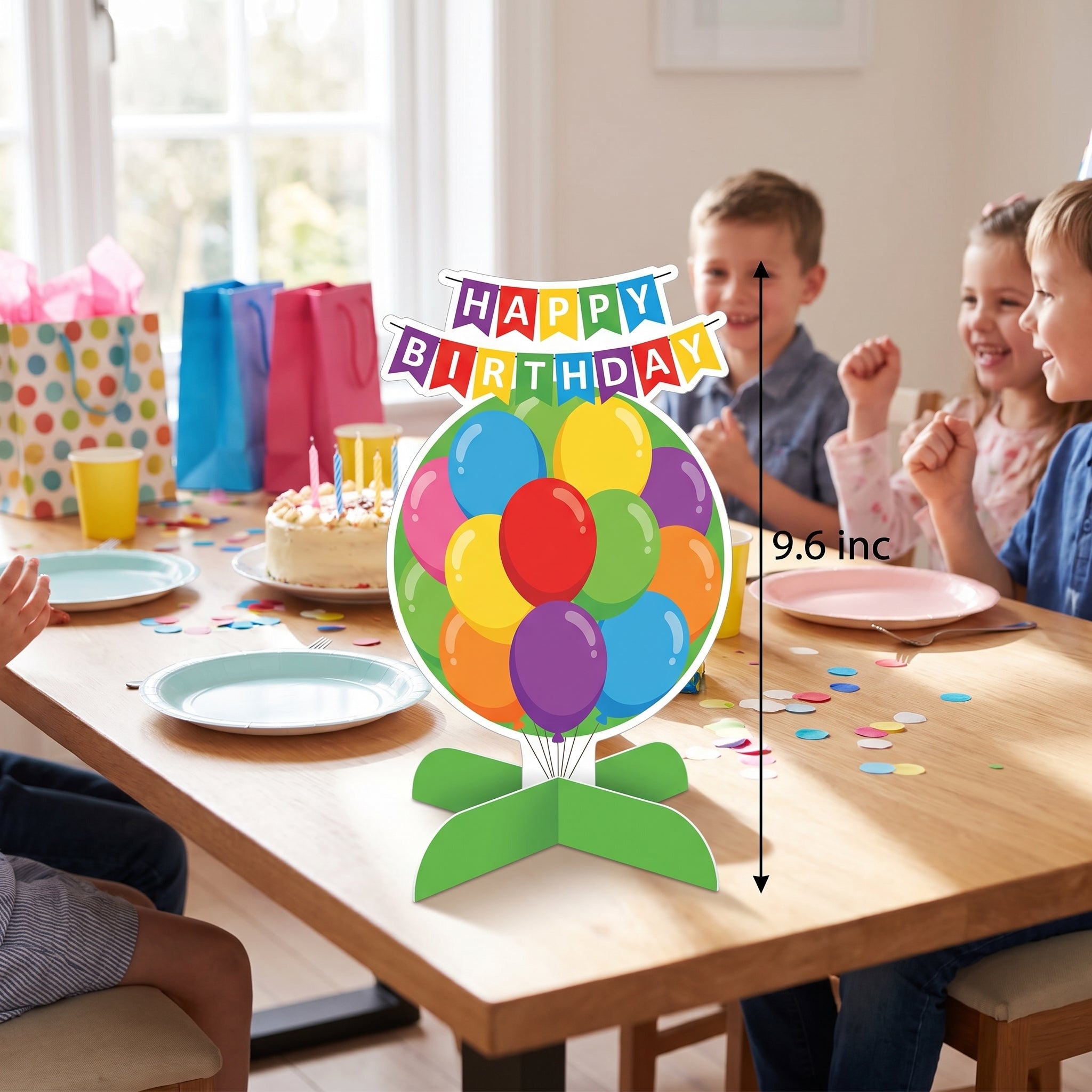 Colorful Balloon Fest Birthday Table Decoration