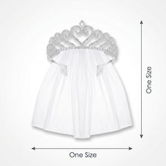 Bridal Tiara with Veil - Elegant Wedding Accessory