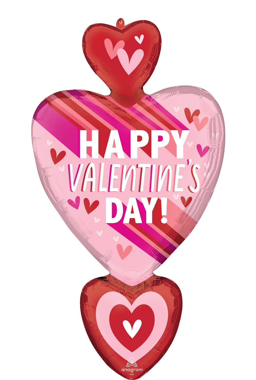 Heart & Stripes Metallic Balloon